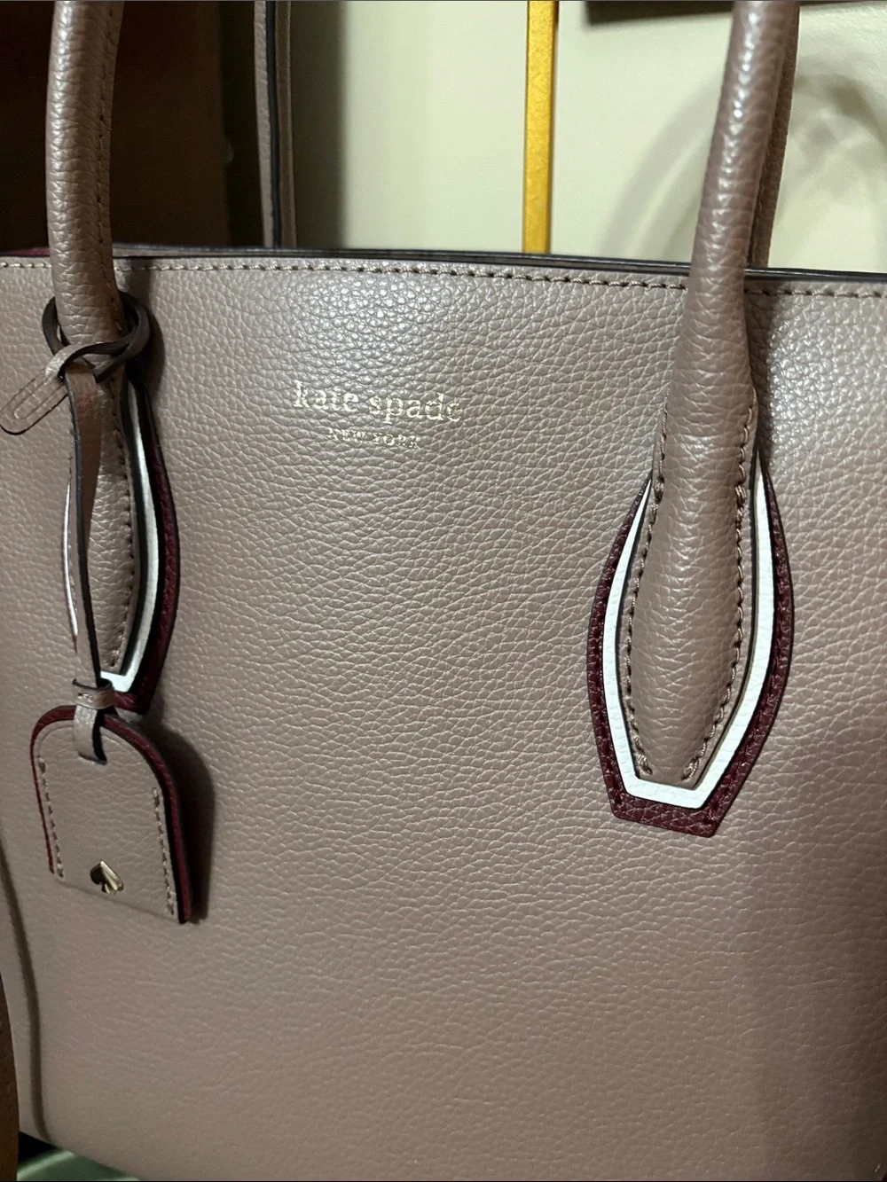 kate spade structured leather